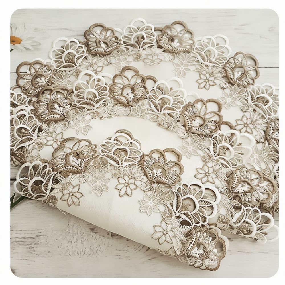 Table Runner - Изысканная круглая кружевная подставка для блюд