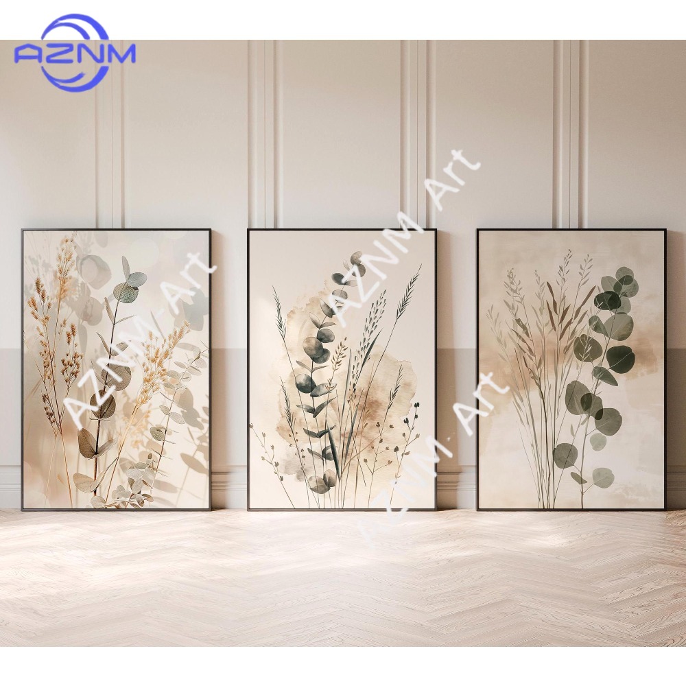Abstract Canvas Set - Набор из 3 картин на стену
