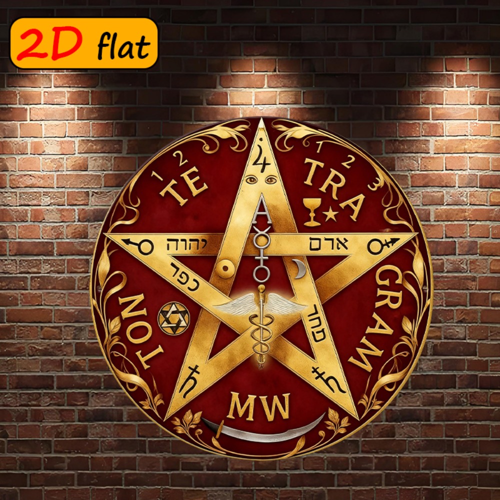 Wall Art - CIFBUY Мистическая металлическая настенная декорация в