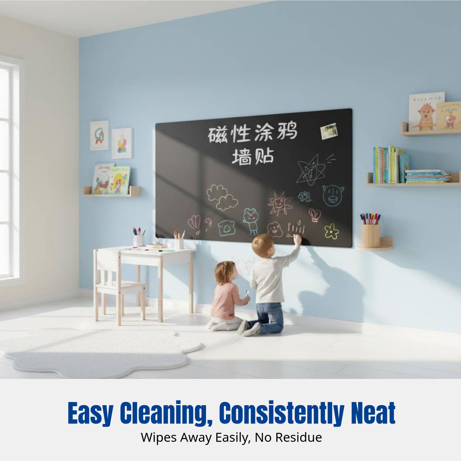 Wall Sticker - Наклейка-доска для рисования для детей, съемная