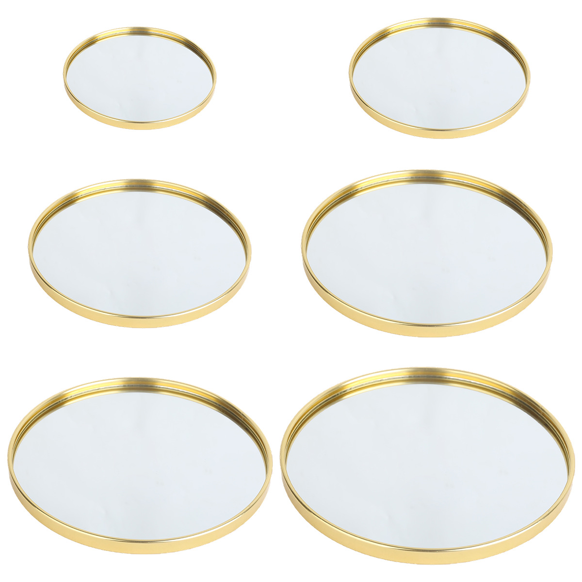 Золотистый круглый поднос с зе – обзор и цена Decorative Mirror