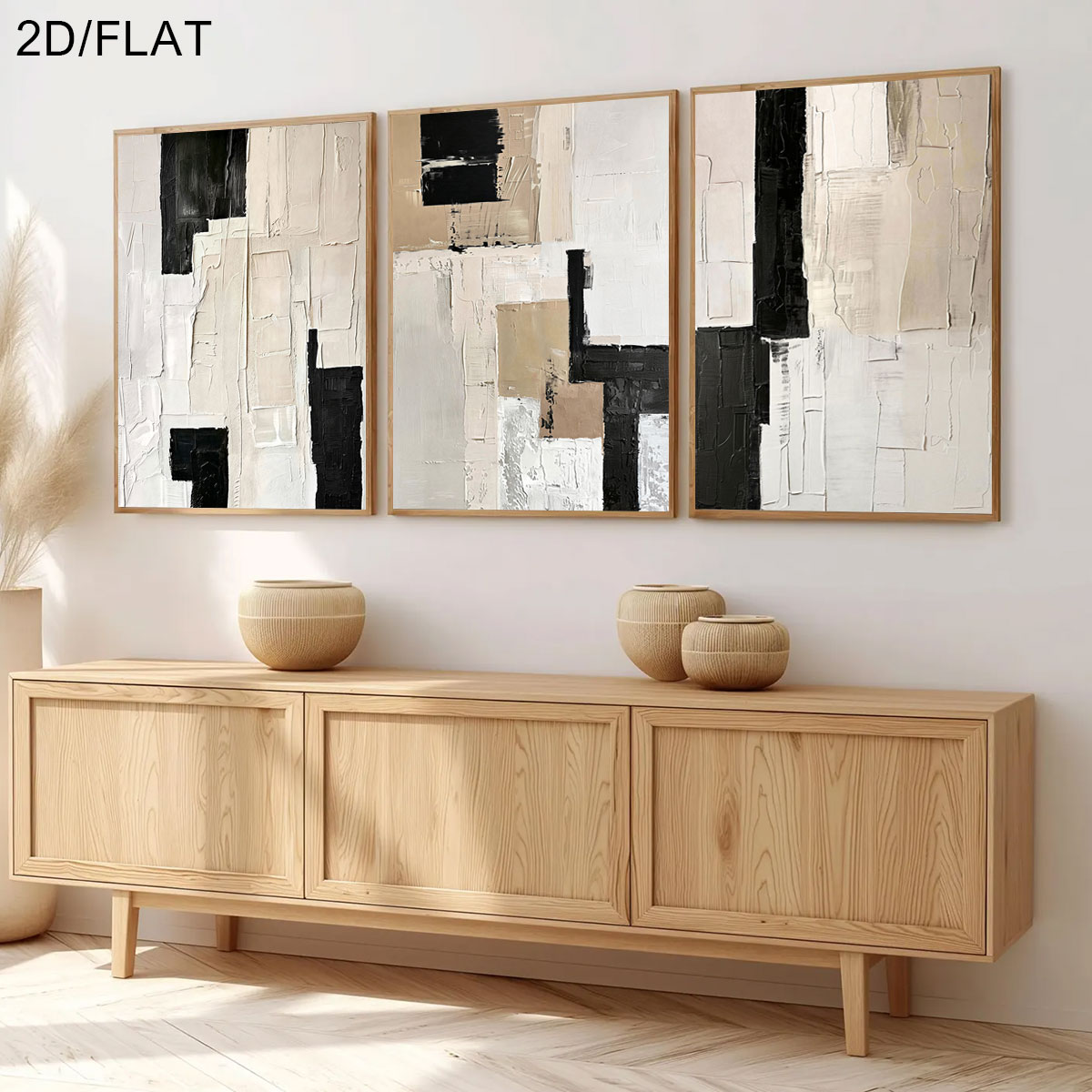 3 шт. безрамочных современных  – обзор и цена Abstract Canvas Set
