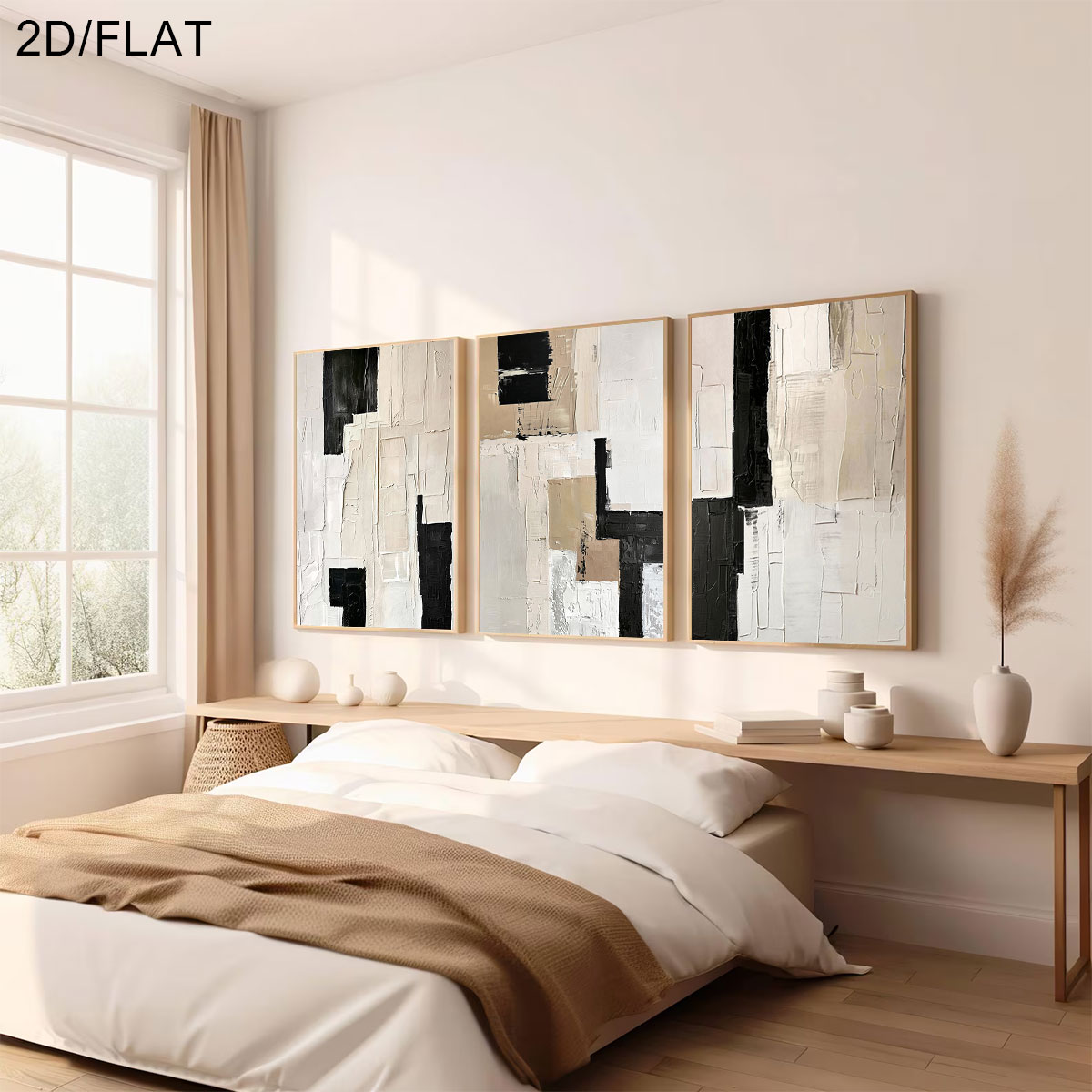 3 шт. безрамочных современных  – обзор и цена Abstract Canvas Set