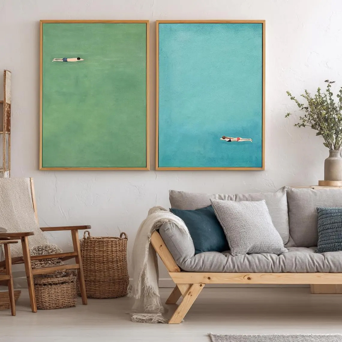 Набор из двух предметов: насте – обзор и цена Abstract Canvas Set