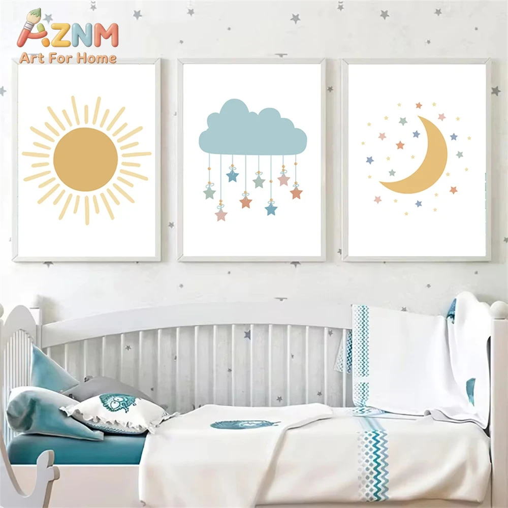 Набор из 9 холстов с морской т – обзор и цена Abstract Canvas Set