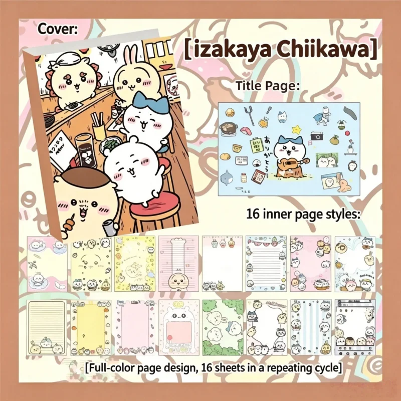 Милый блокнот Chiikawa, 80 лис – обзор и цена Wall Sticker