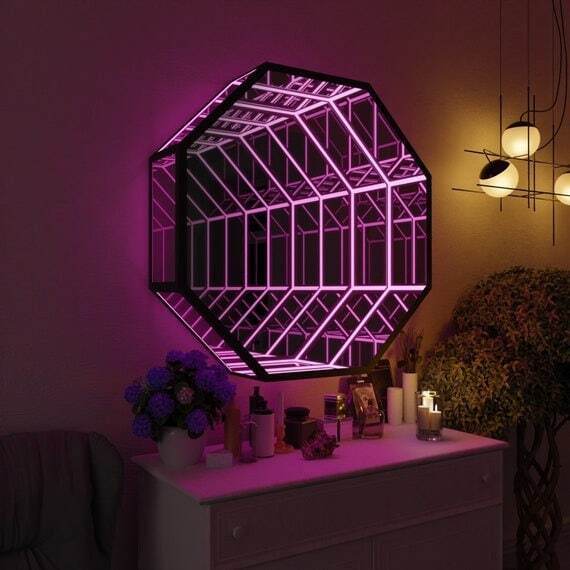 Октаугональное 3D-зеркало-тунн – обзор и цена Decorative Mirror