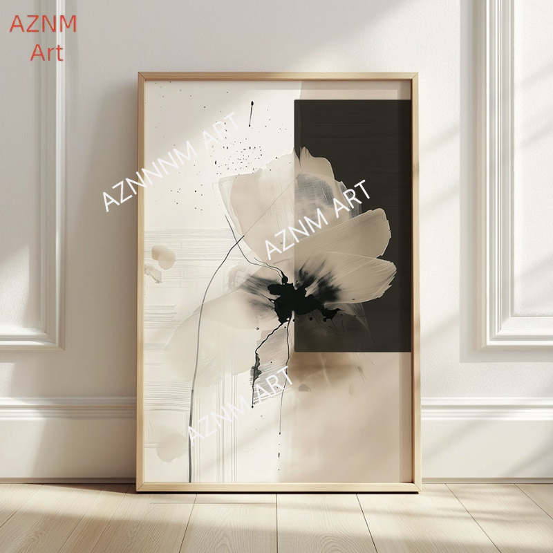 Набор минималистичных цветочны – обзор и цена Abstract Canvas Set