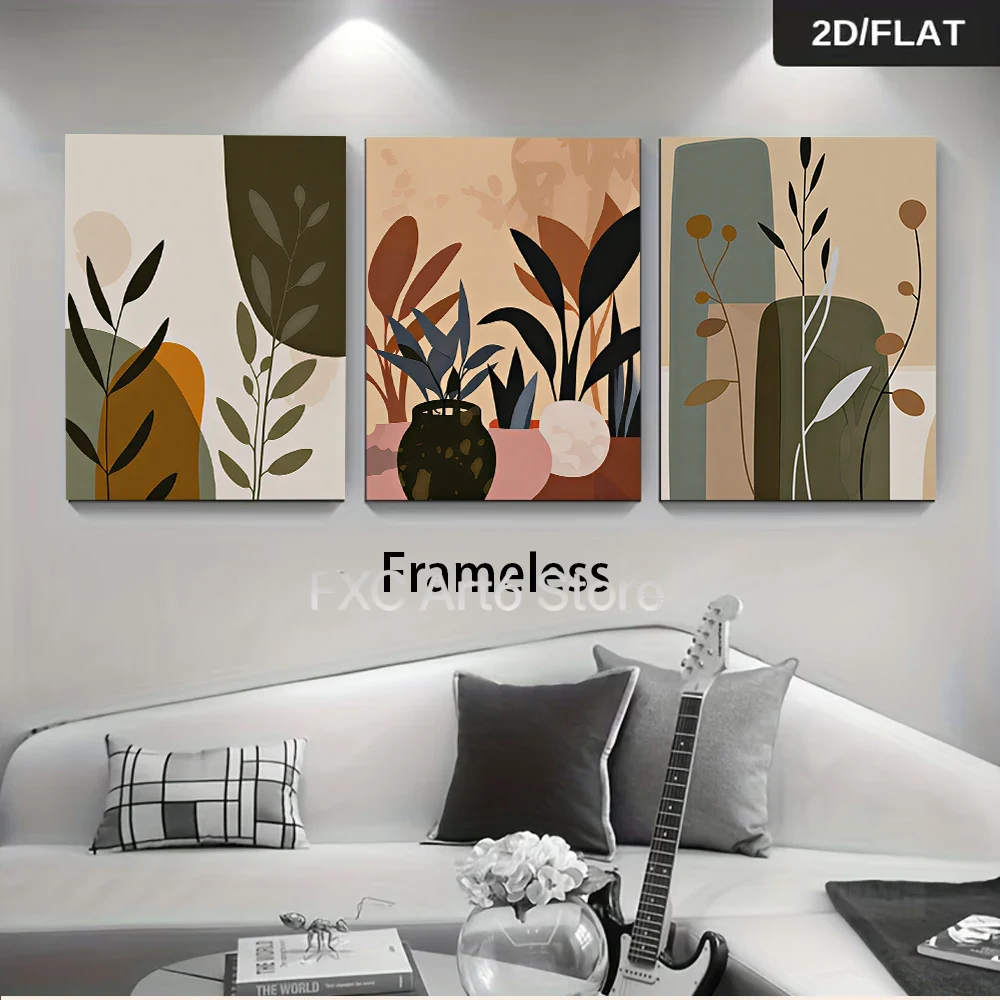 3 картины на холсте без рамы,  – обзор и цена Abstract Canvas Set