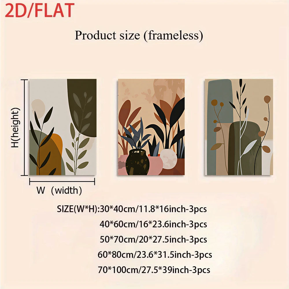 3 картины на холсте без рамы,  – обзор и цена Abstract Canvas Set